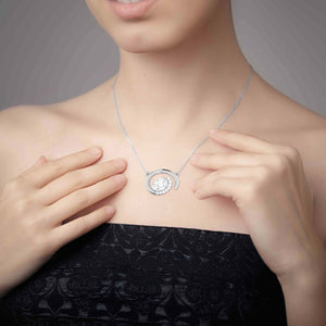 Jewelove™ Pendants & Earrings Platinum with Diamond Solitaire Pendant Set for Women JL PT PE 82A