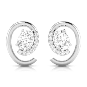 Jewelove™ Pendants & Earrings Earrings only Platinum with Diamond Solitaire Pendant Set for Women JL PT PE 82A