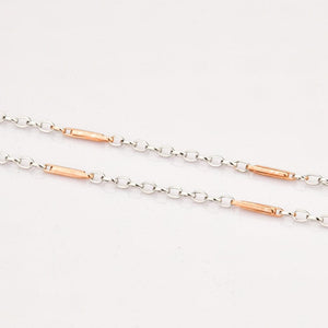 Jewelove™ Chains Platinum with Rose Gold Chain JL PT CH 814