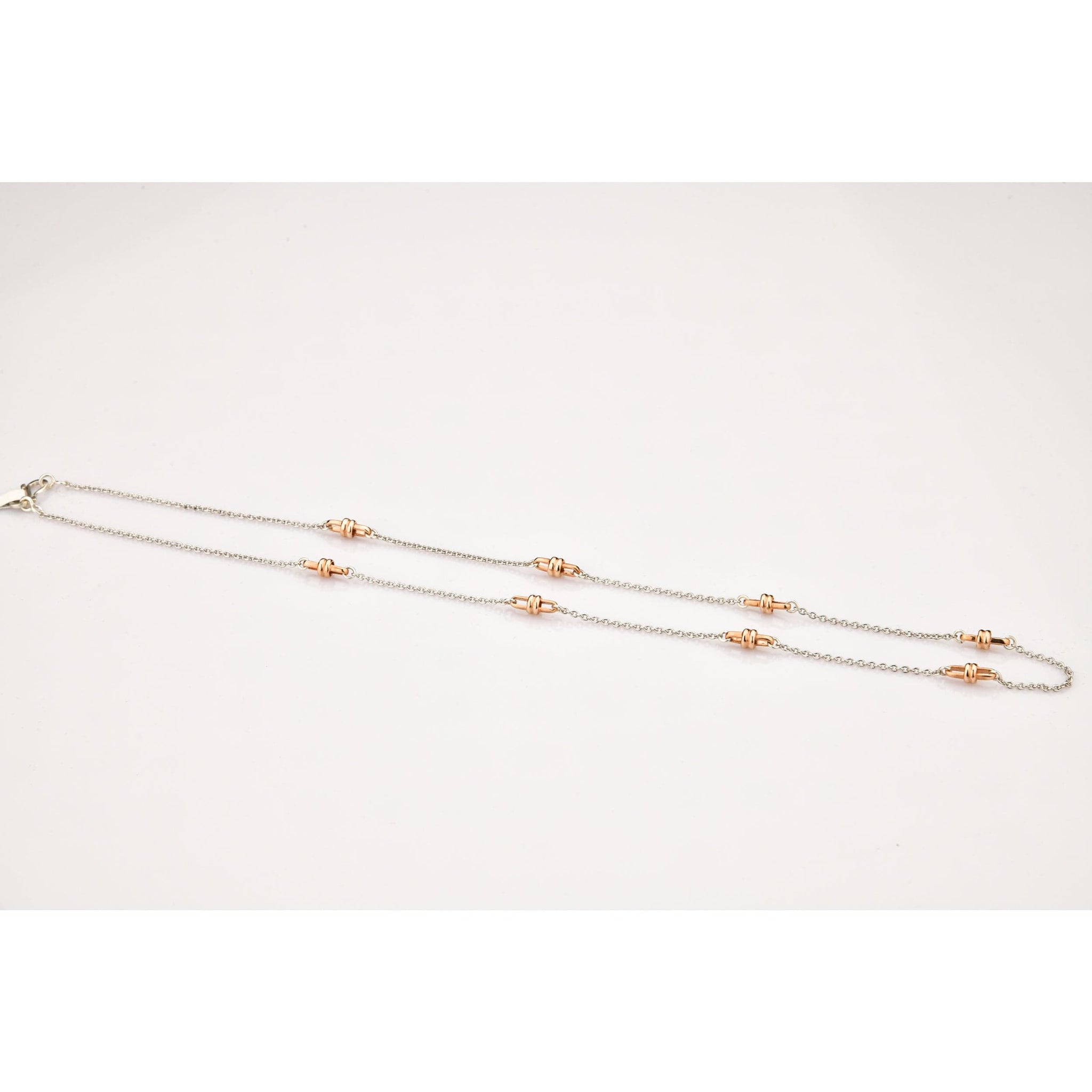 Jewelove™ Chains Platinum with Rose Gold Designer Loops Chain JL PT CH 800