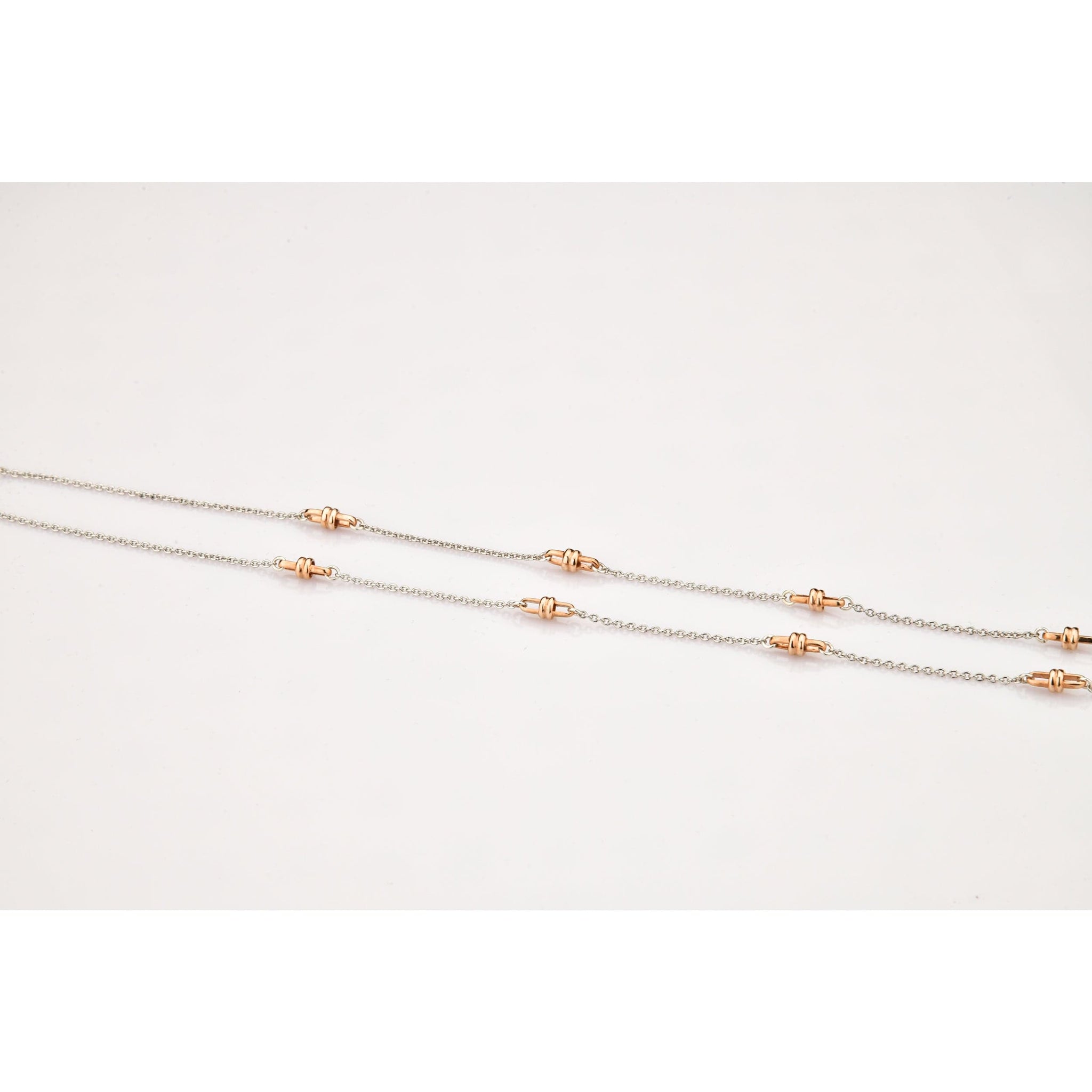 Jewelove™ Chains Platinum with Rose Gold Designer Loops Chain JL PT CH 800