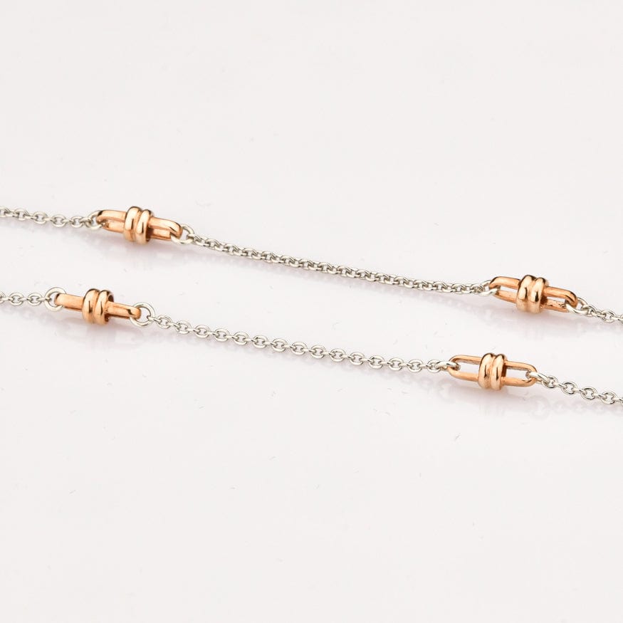 Jewelove™ Chains Platinum with Rose Gold Designer Loops Chain JL PT CH 800