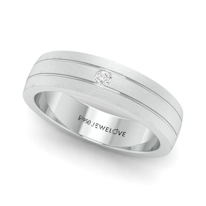 Buy Beautiful Mens Platinum Band Ring | GRT Jewellers