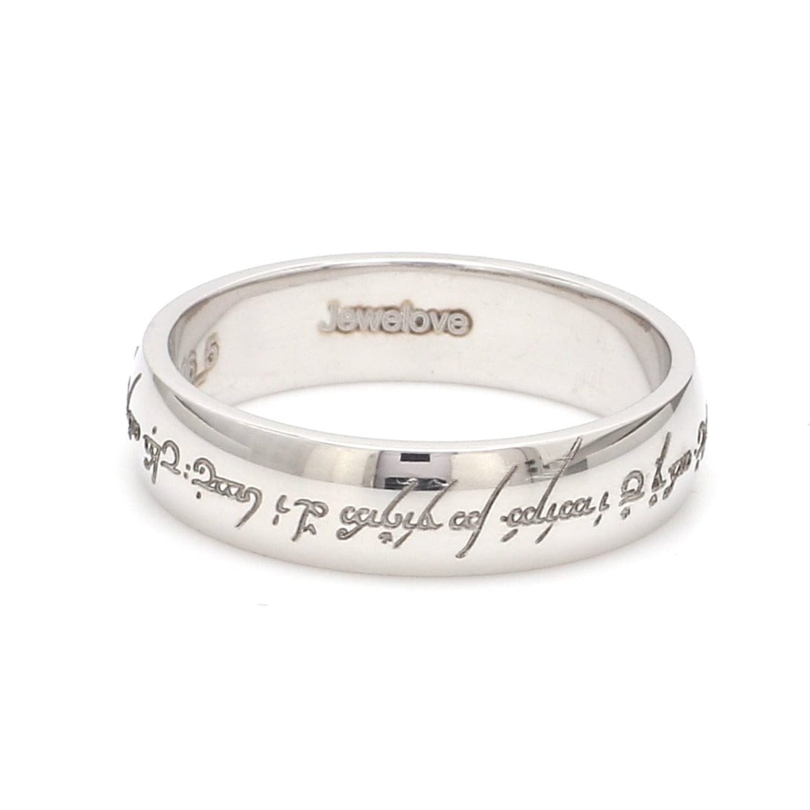 Women's Engraved Classic Monogram Ring in 925 Sterling Silver