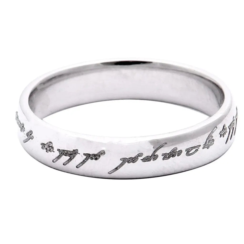 Amor Vincit Omnia - Love Conquers All - Hand-Engraved Tapered Posy Ring in  Platinum - Puzzle Rings, Engagement Puzzle Rings, Posy Rings, Celtic  Wedding Bands