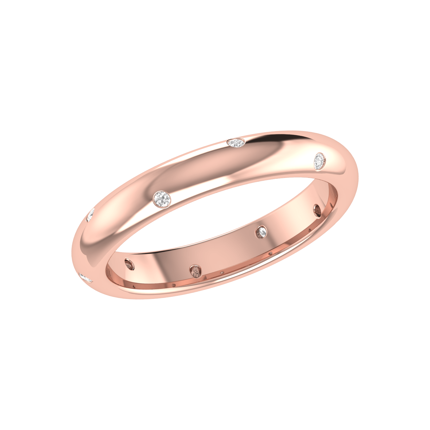 Jewelove™ Rings Rose Gold Diamond Wedding Ring for Women JL AU RD RN 9284R