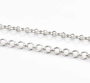 Jewelove™ Chains Round Circular Links Platinum Chain JL PT CH 765