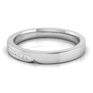 Jewelove™ Rings Serendipity Platinum Love Bands with Diamonds JL PT 527