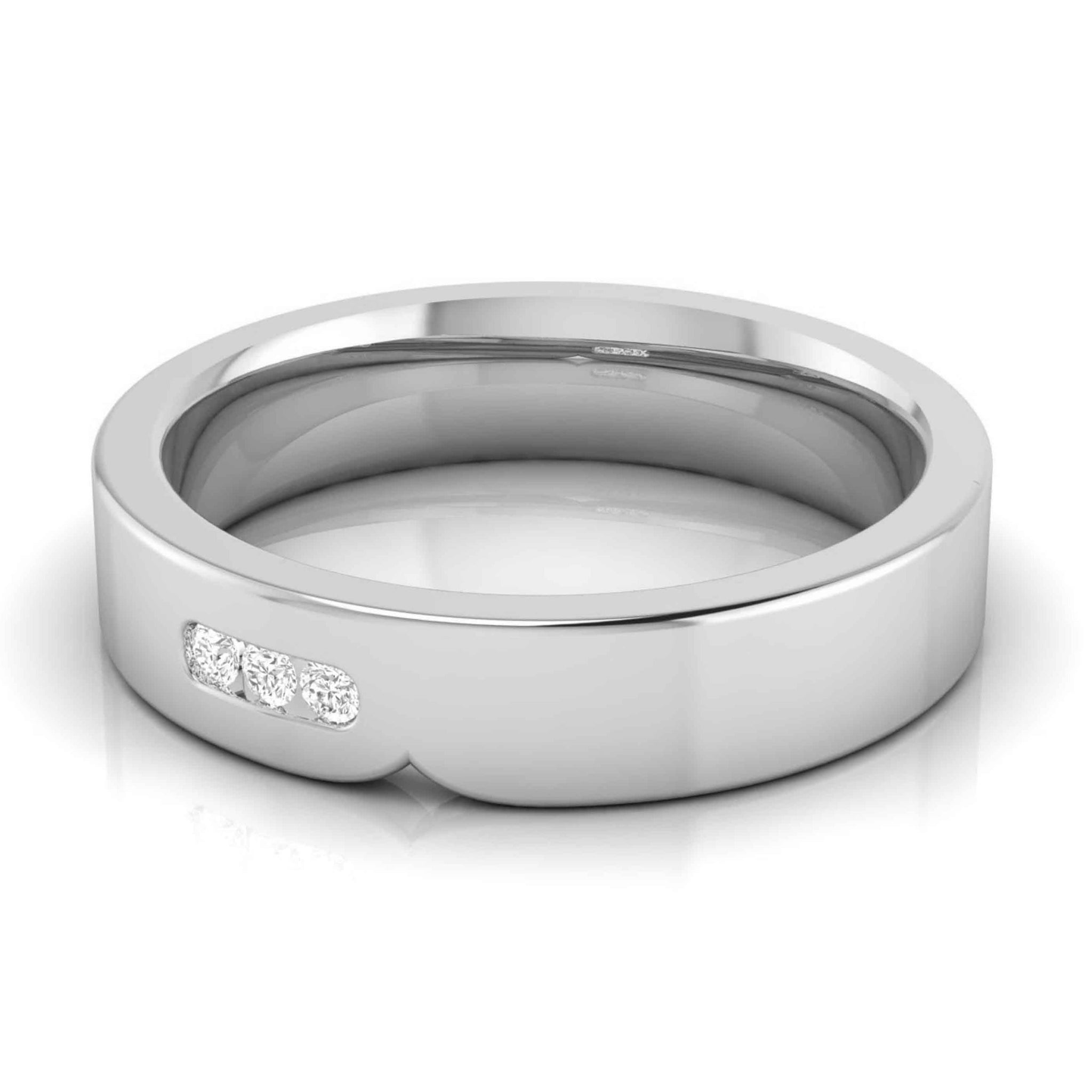 Jewelove™ Rings Serendipity Platinum Love Bands with Diamonds JL PT 527