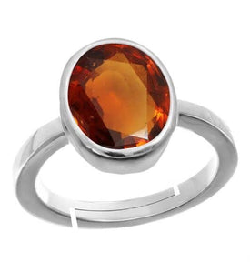 Jewelove™ Silver Hessonite Ring