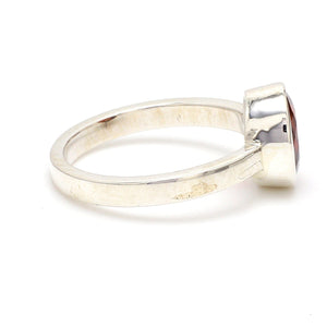 Jewelove™ Silver Hessonite Ring