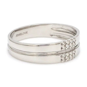 Jewelove™ Rings Simple 2 & 4 Row Platinum Love Bands SJ PTO 120