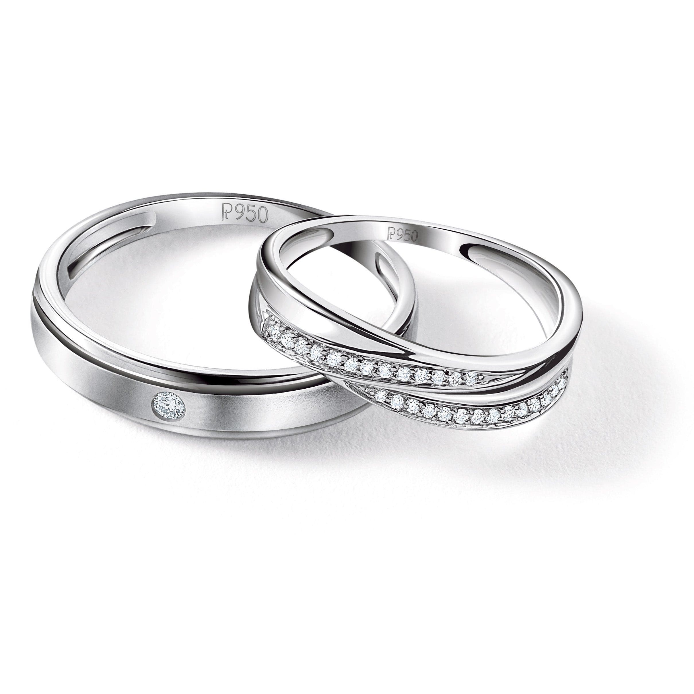 Heart Layered Silver Couple Rings – GIFTED BEAUTY®️