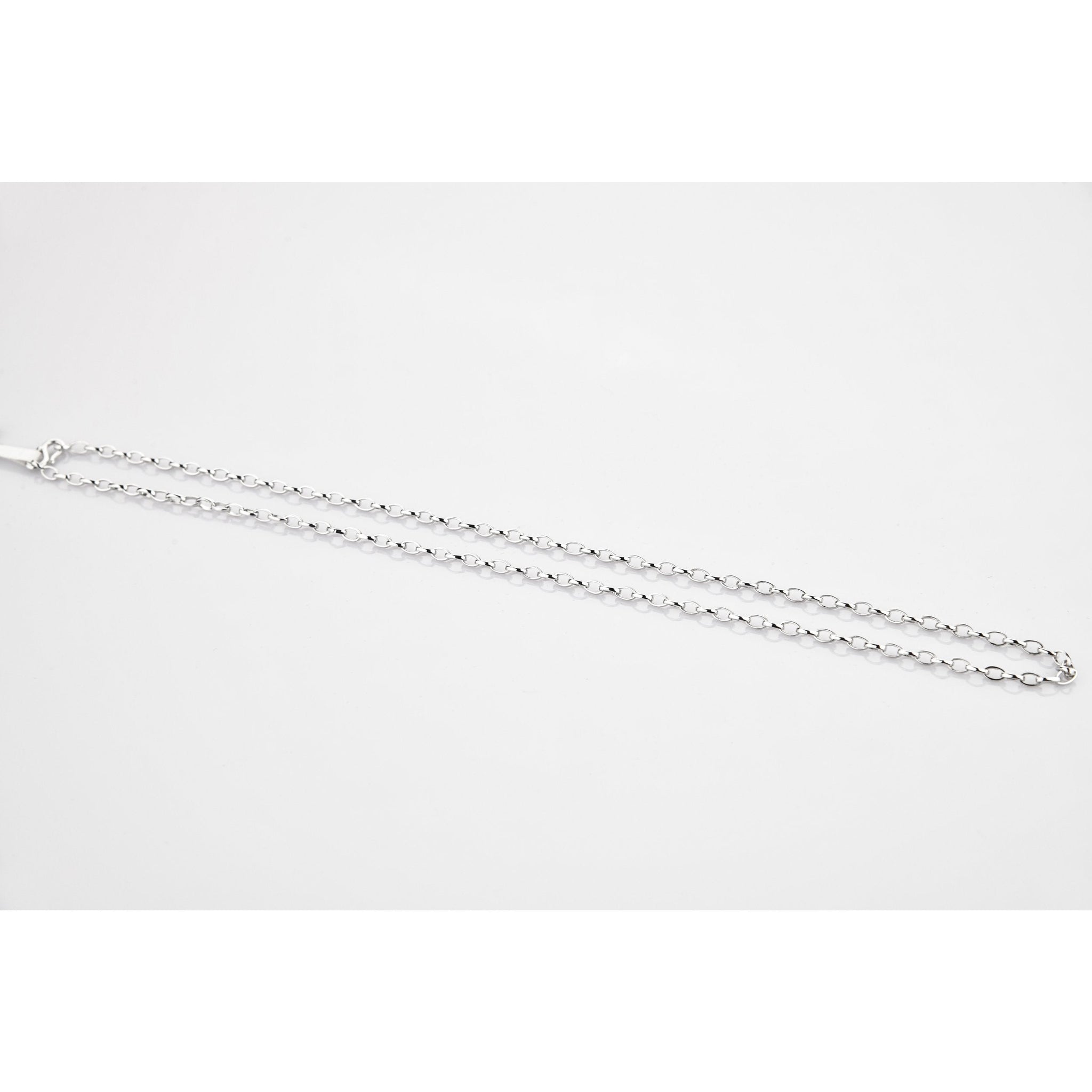 Simple Platinum Chain with Oval Links JL PT 767