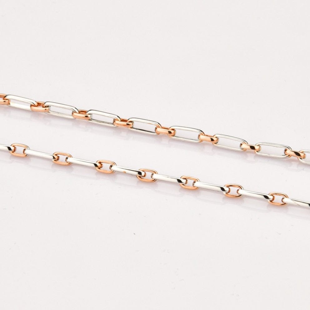 Jewelove™ Chains Simple Platinum with Rose Gold Chain JL PT CH 821