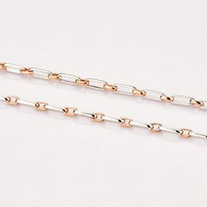 Jewelove™ Chains Simple Platinum with Rose Gold Chain JL PT CH 821