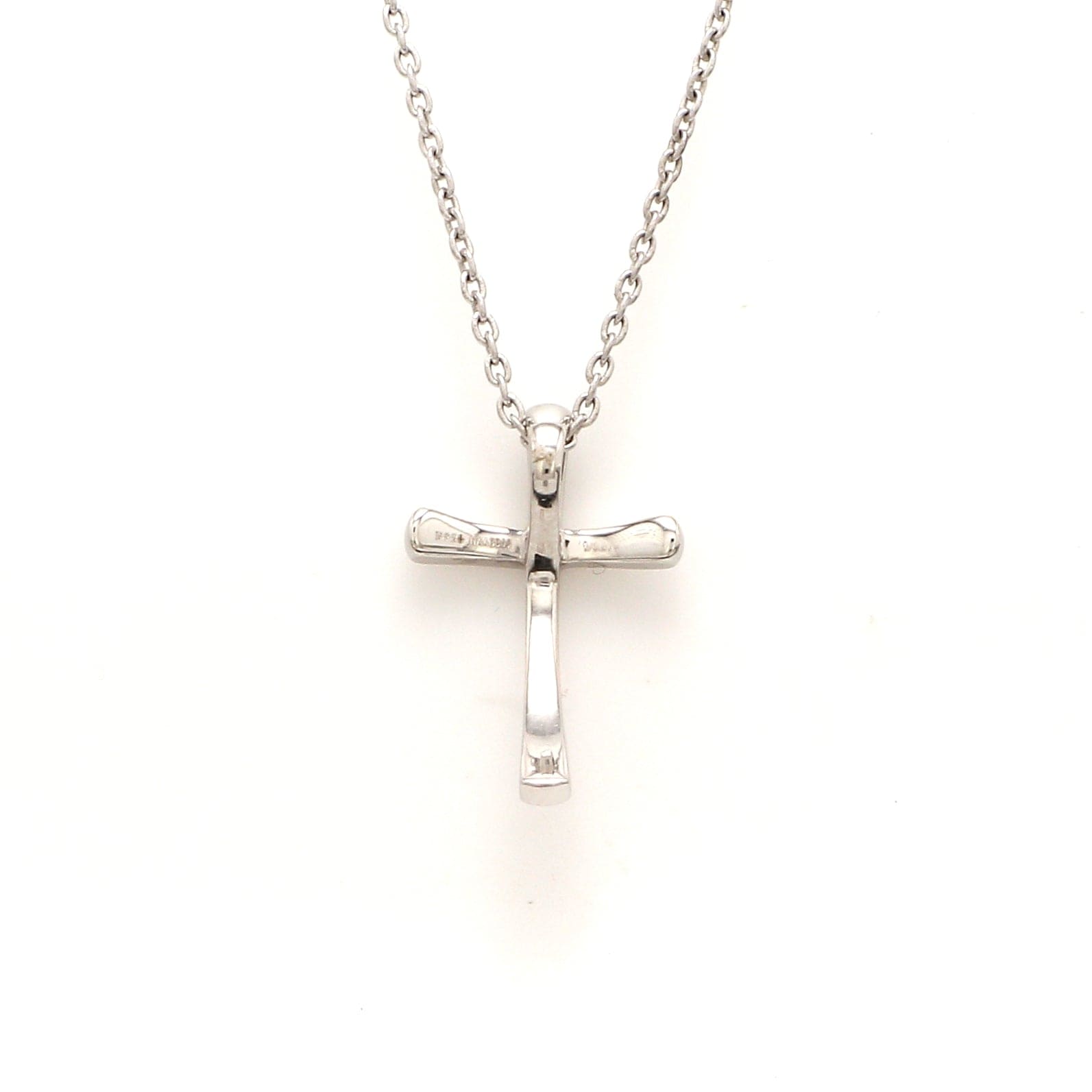 Jewelove™ Pendants Single Diamond Platinum Cross Pendant JL PT P 308