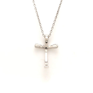 Jewelove™ Pendants Single Diamond Platinum Cross Pendant JL PT P 308