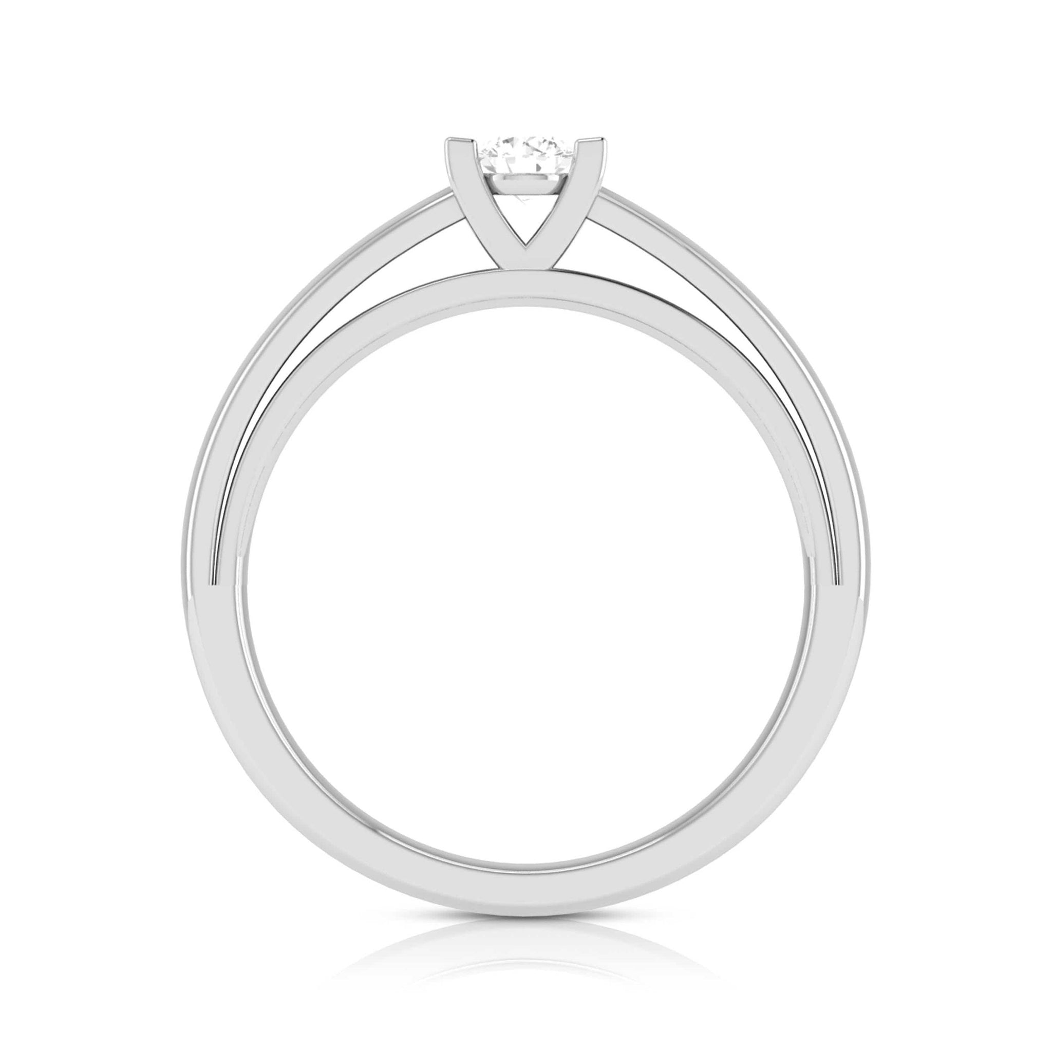 Jewelove™ Rings Single Diamond Platinum Engagement Ring for Women JL PT R-53