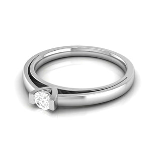 Jewelove™ Rings Single Diamond Platinum Engagement Ring for Women JL PT R-53