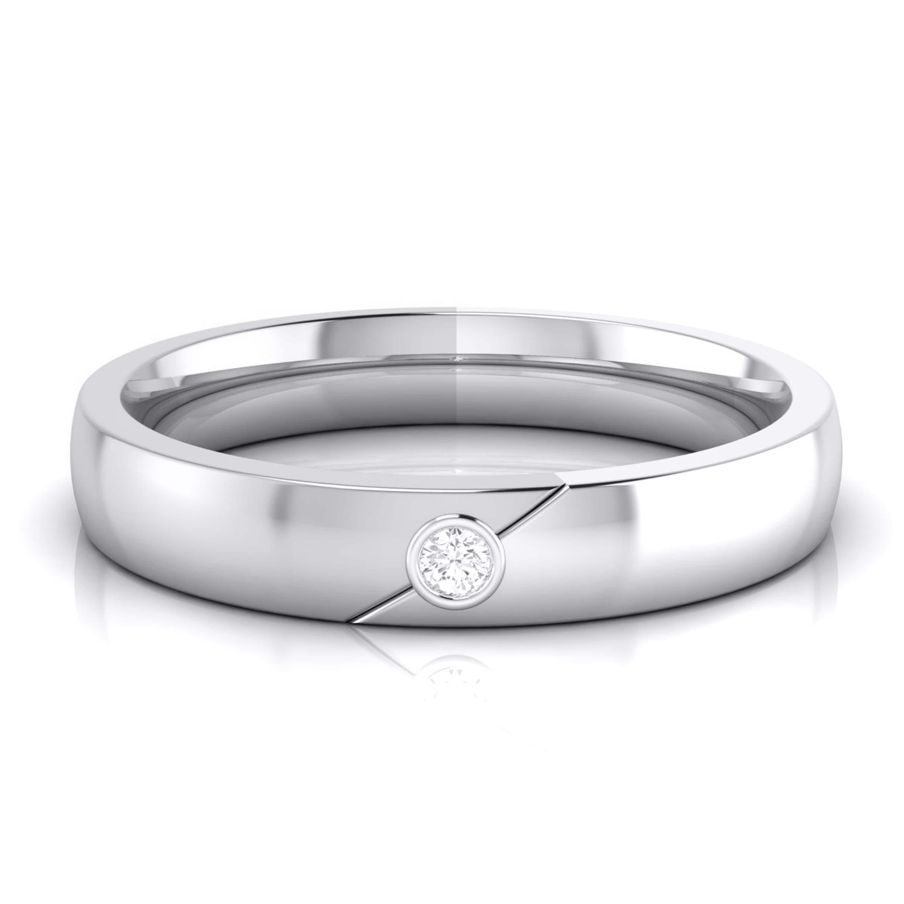 Connected As One Platinum Wedding Bands |
