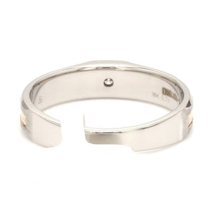 Jewelove™ Rings Single Diamond Platinum & Rose Gold Ring for Men JL PT 1160