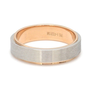 Jewelove™ Rings Slanting Platinum & Rose Gold Couple Rings JL PT 635