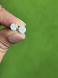 Jewelove™ Earrings Solitaire Look Invisible Setting Earrings in Platinum JL PT E 299