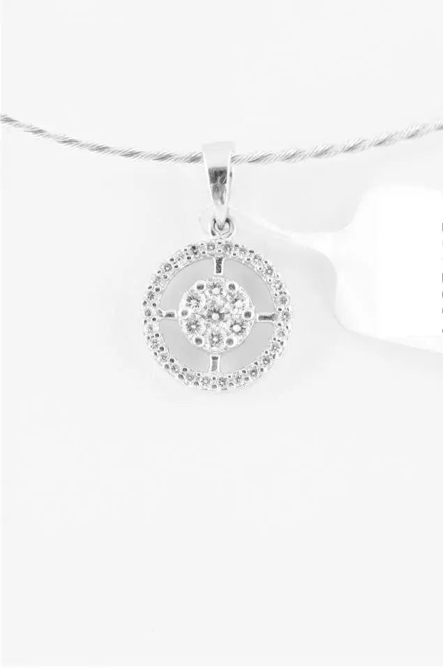 Solitaire look Pressure-set Diamond Pendant by  Jewelove - Suranas Jewelove
