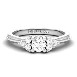 Jewelove™ Rings Spark of Love - Platinum Couple Rings with Diamonds JL PT 600