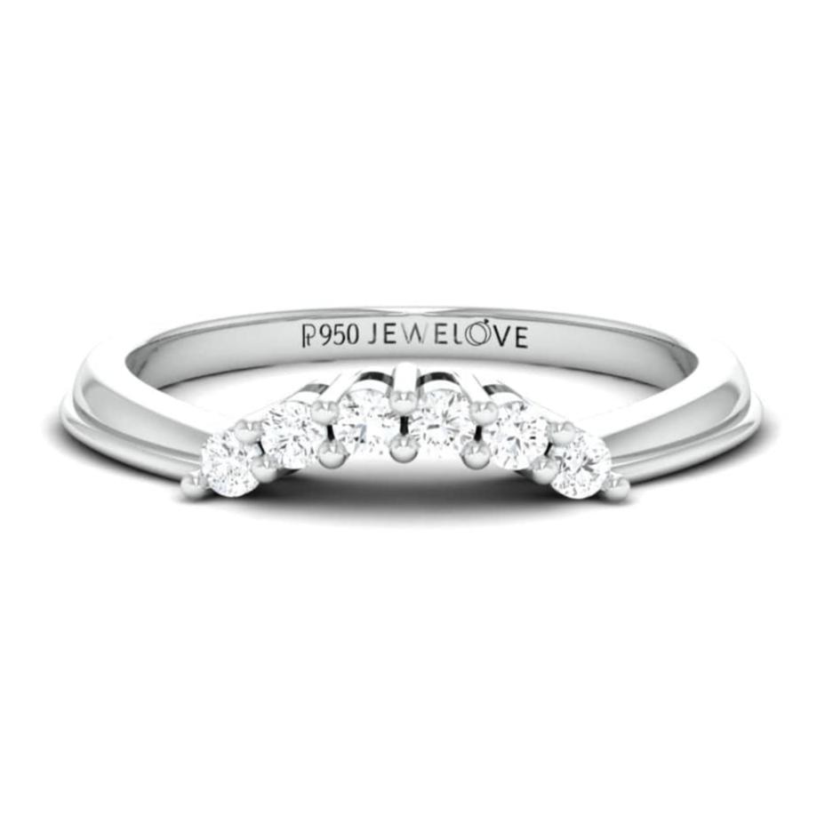 Jewelove™ Rings Spark of Love - Platinum Couple Rings with Diamonds JL PT 600