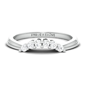 Jewelove™ Rings Spark of Love - Platinum Couple Rings with Diamonds JL PT 600