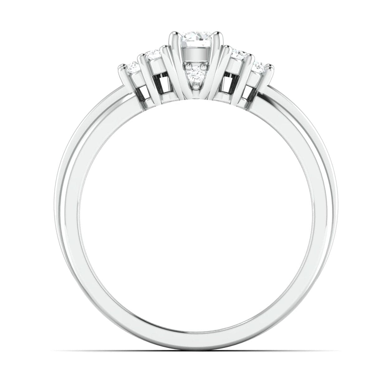 Jewelove™ Rings Spark of Love - Platinum Couple Rings with Diamonds JL PT 600