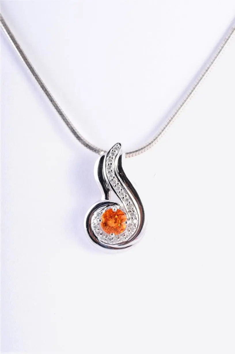 Spessarite Pendant by  Jewelove - Suranas Jewelove
