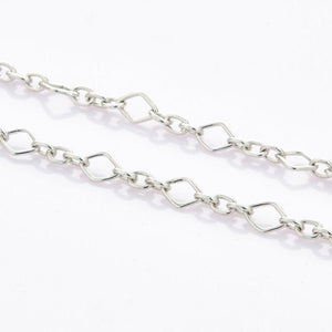 Jewelove™ Chains Square Links Platinum Chain JL PT CH 890