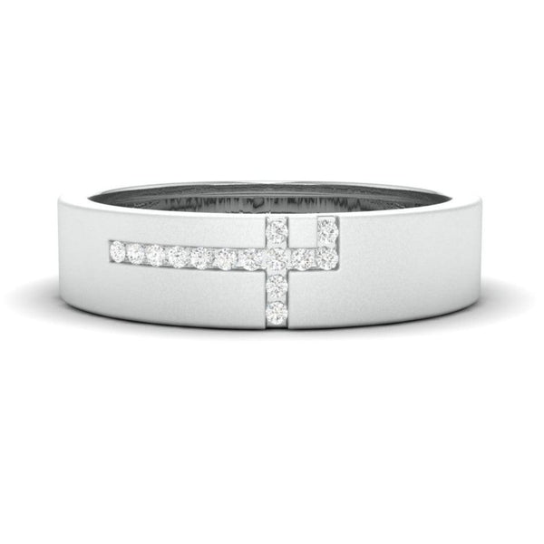 Jewelove™ Rings Super Sale - Designer Platinum Ring with Diamonds SJ PTO 162 for Men Ring Size 20