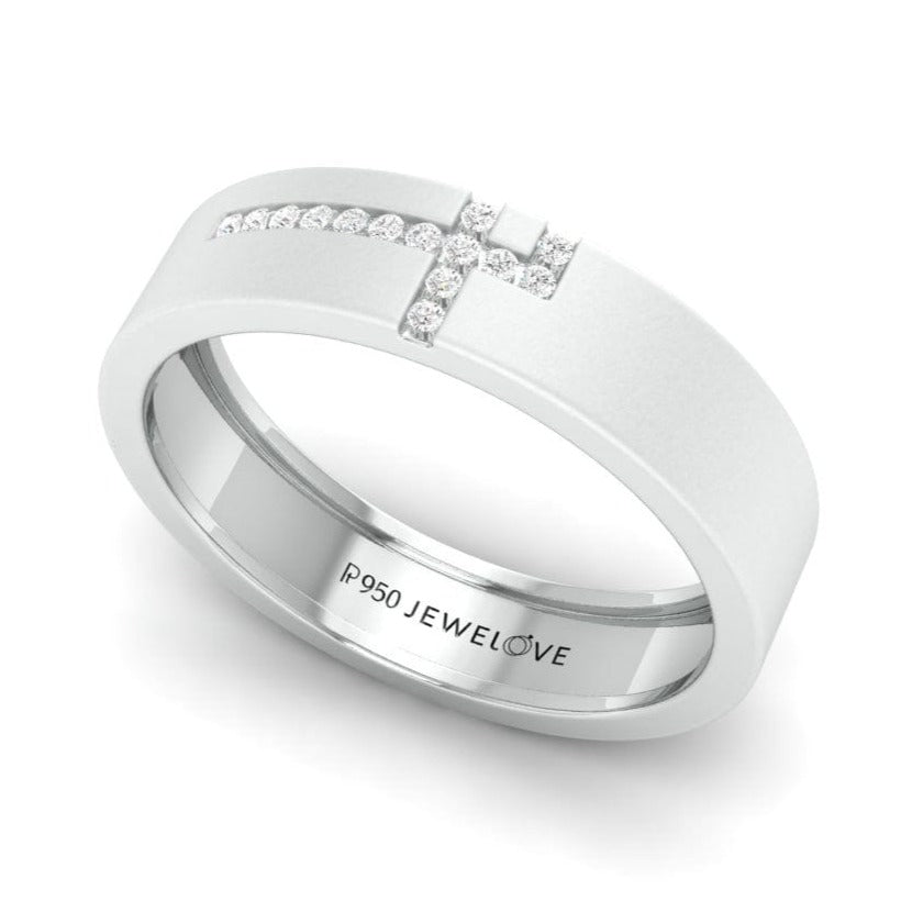 jewelove super sale designer platinum ring with diamonds sj pto 162 for men ring size 20 37290781933809