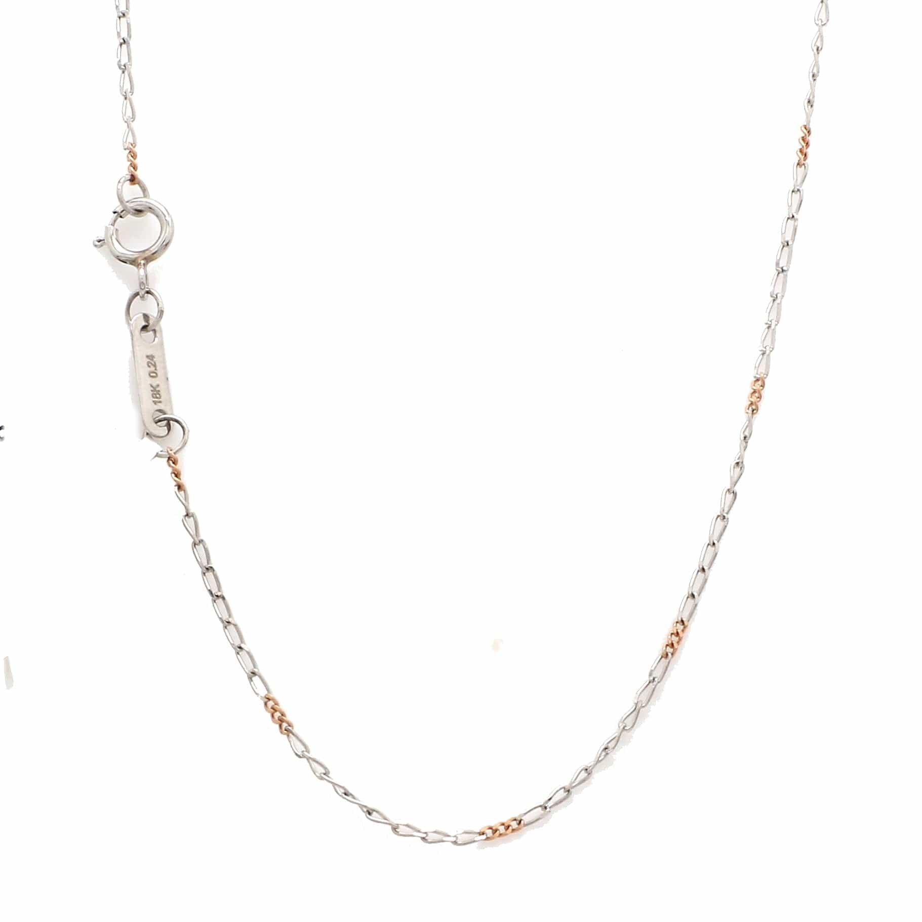 Jewelove™ Chains Thin Platinum & Rose Gold Chain for Women JL PT CH 953