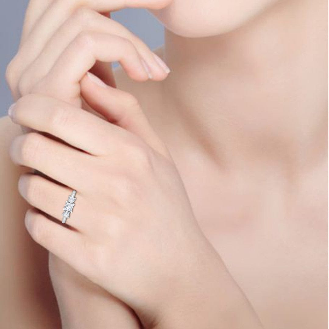 Dainty Cute Ring Stack | inxsky.com | Silver pinky ring, Unique rings, Hand  jewelry