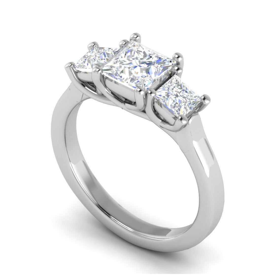 Women's 3 stone deals diamond ring