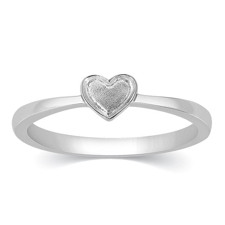 Lovely Heart Ring in Two Tone 925 Sterling Silver Blue Sapphire & Blac –  atjewels.in
