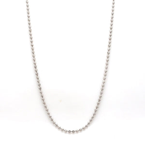 Jewelove™ Chains Uni-sex 2mm Platinum Chain with Shiny Balls JL PT CH 962