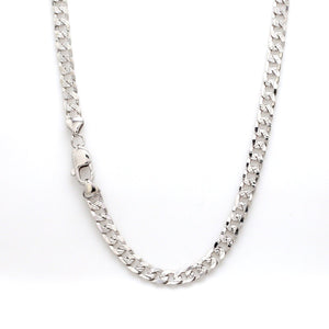 Jewelove™ Chains Unique Japanese 5mm Cuban Platinum Chain for Men JL PT CH 968