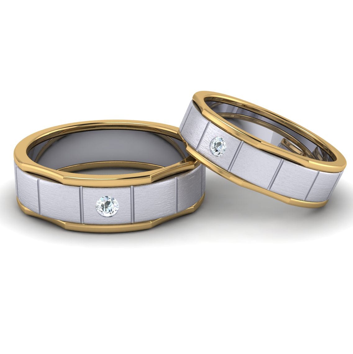 Gabriel & Co 14K Yellow & White Gold Wide Layered Diamond Ring- LR5151 –  Moyer Fine Jewelers
