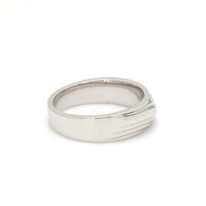 Jewelove™ Rings Unisex Platinum Plain Couple Rings JL PT 1153