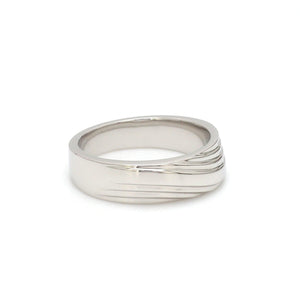 Jewelove™ Rings Unisex Platinum Plain Couple Rings JL PT 1153