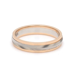 Jewelove™ Rings Unisex Platinum & Rose Gold Couple Love Band Rings JL PT 1124